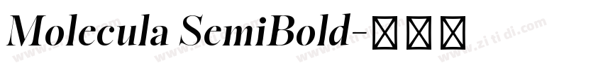 Molecula SemiBold字体转换 Molecula SemiBold字体转换
